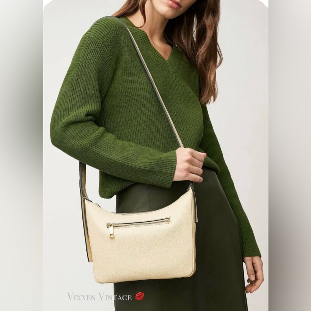 FOSSIL LEATHER ‘CECILIA SMALL CROSSBODY’ BAG IN BONE